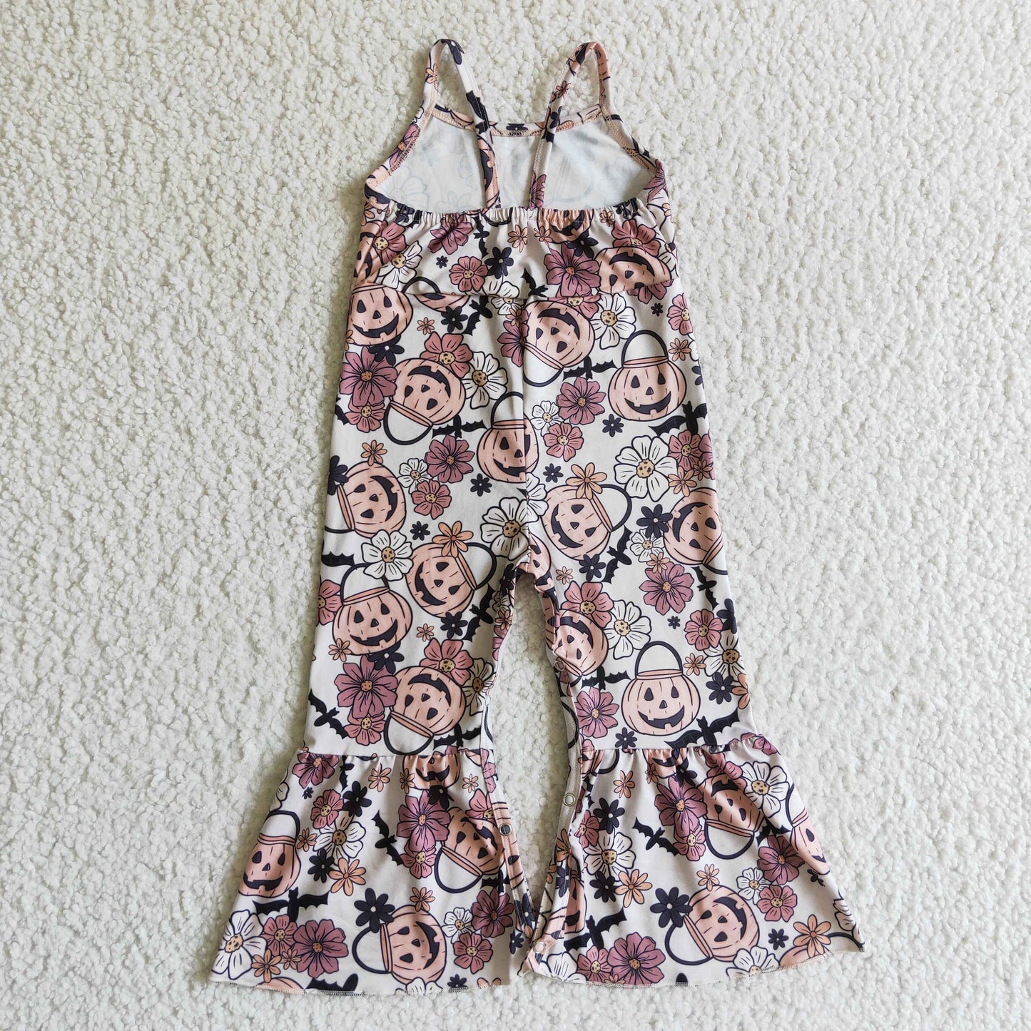 Flowers Pumpkin Jumpsuit