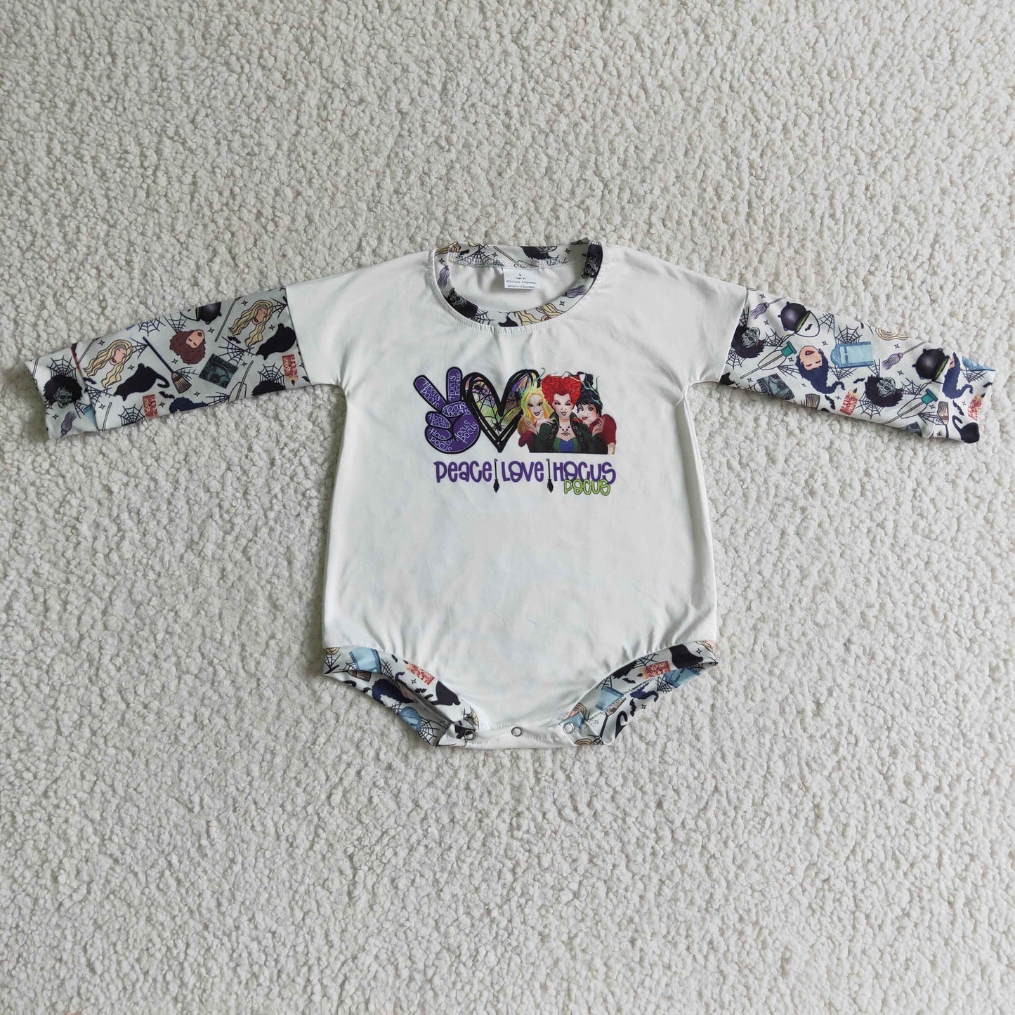 Halloween Cartoon long sleeves romper
