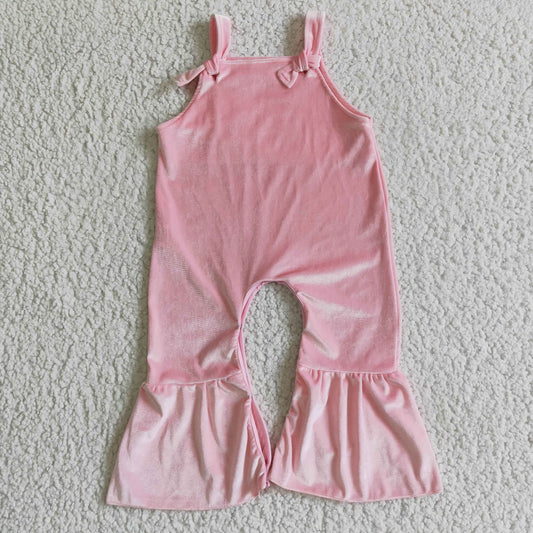 Pink Velvet Jumpsuit