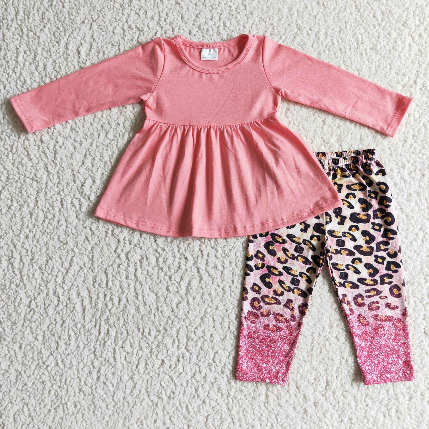 Pink Leopard Girls Set