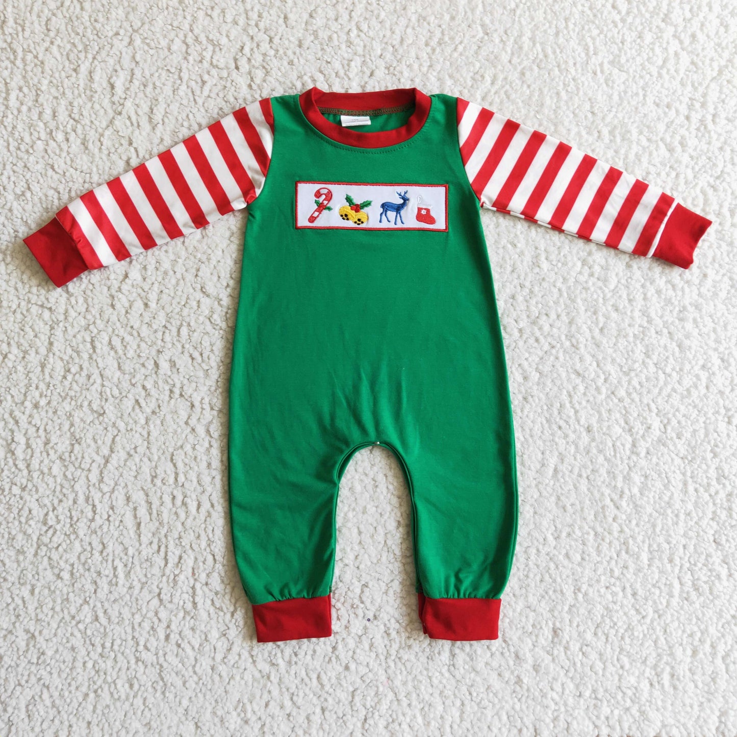 Christmas Embroidery Romper