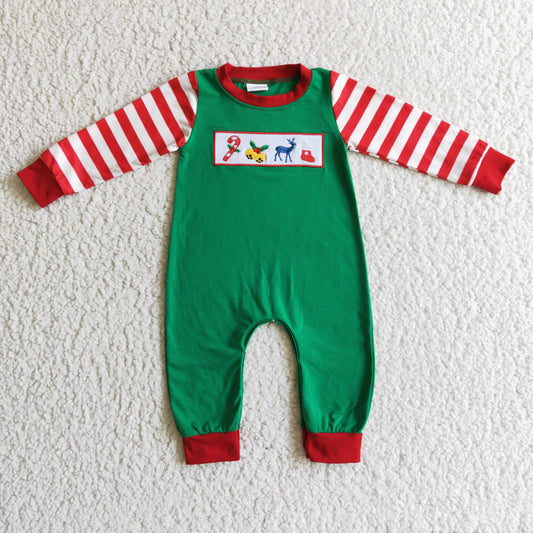 Christmas Embroidery Romper