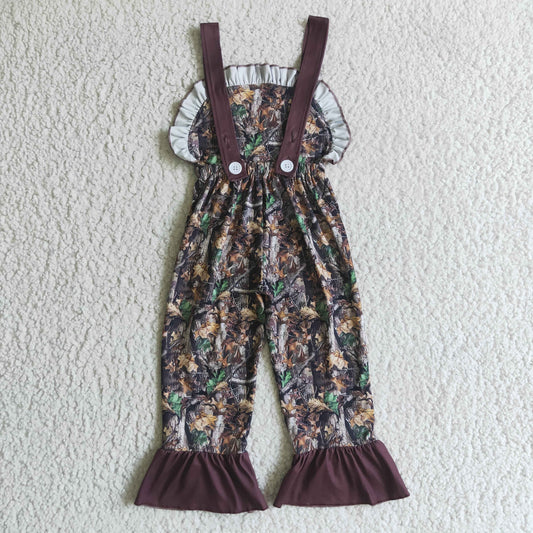 Christmas Camo Deer Girl‘s Jumpsuit