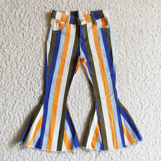 stripes jeans Flare Pants