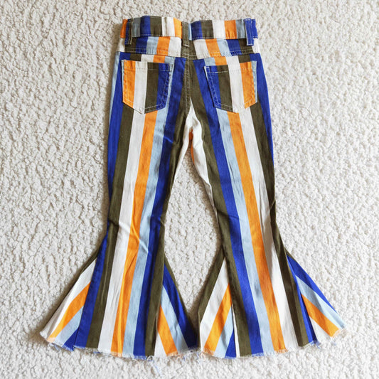 stripes jeans Flare Pants