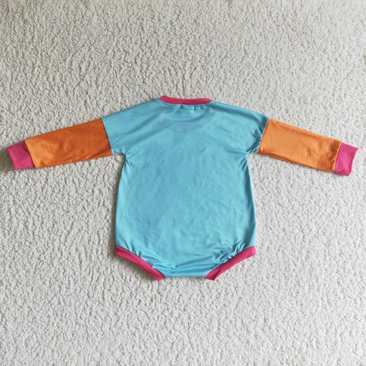 Camera Pattern Print Baby Long Sleeves Romper