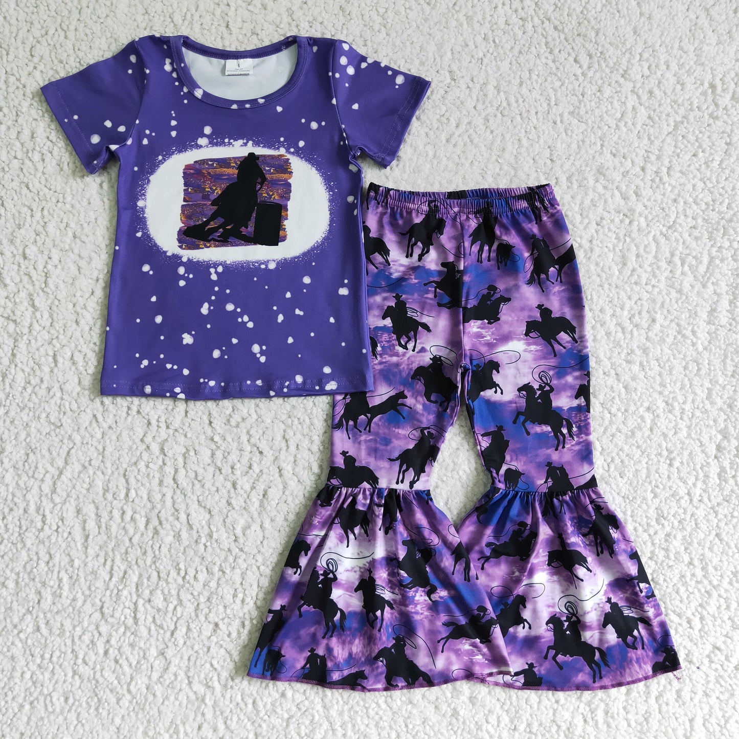 Purple Cowboy Girls Set