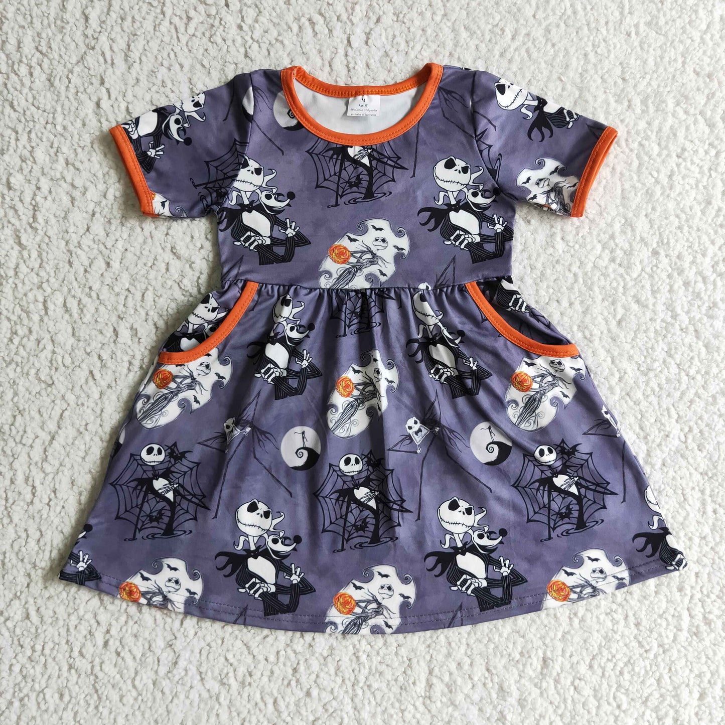 Halloween Cartoon Girls Dress