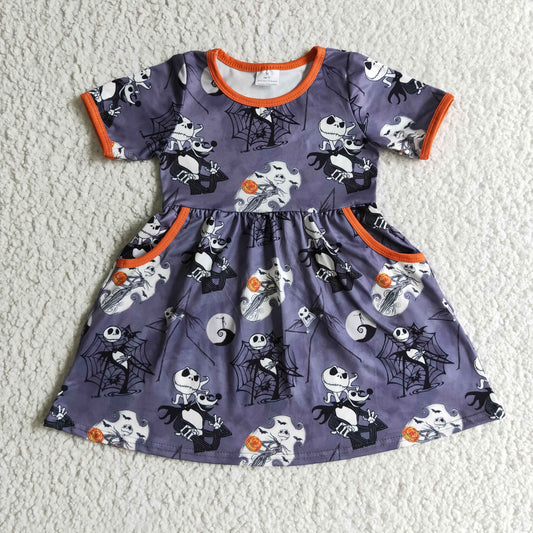 Halloween Cartoon Girls Dress