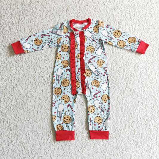 Christmas Red Cookies Romper