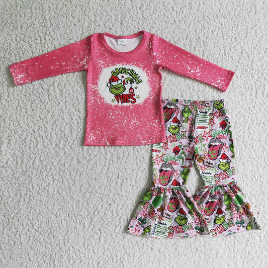Christmas Pink Cartoon Girls Set