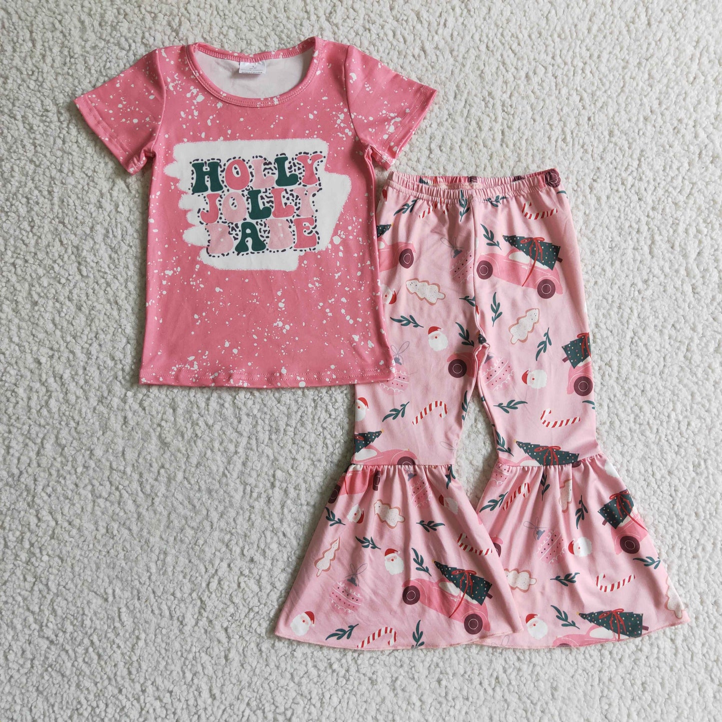 Christmas Pink Girls Set