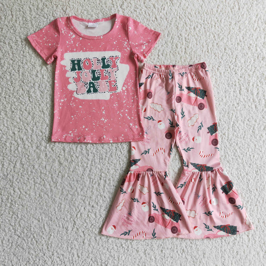 Christmas Pink Girls Set