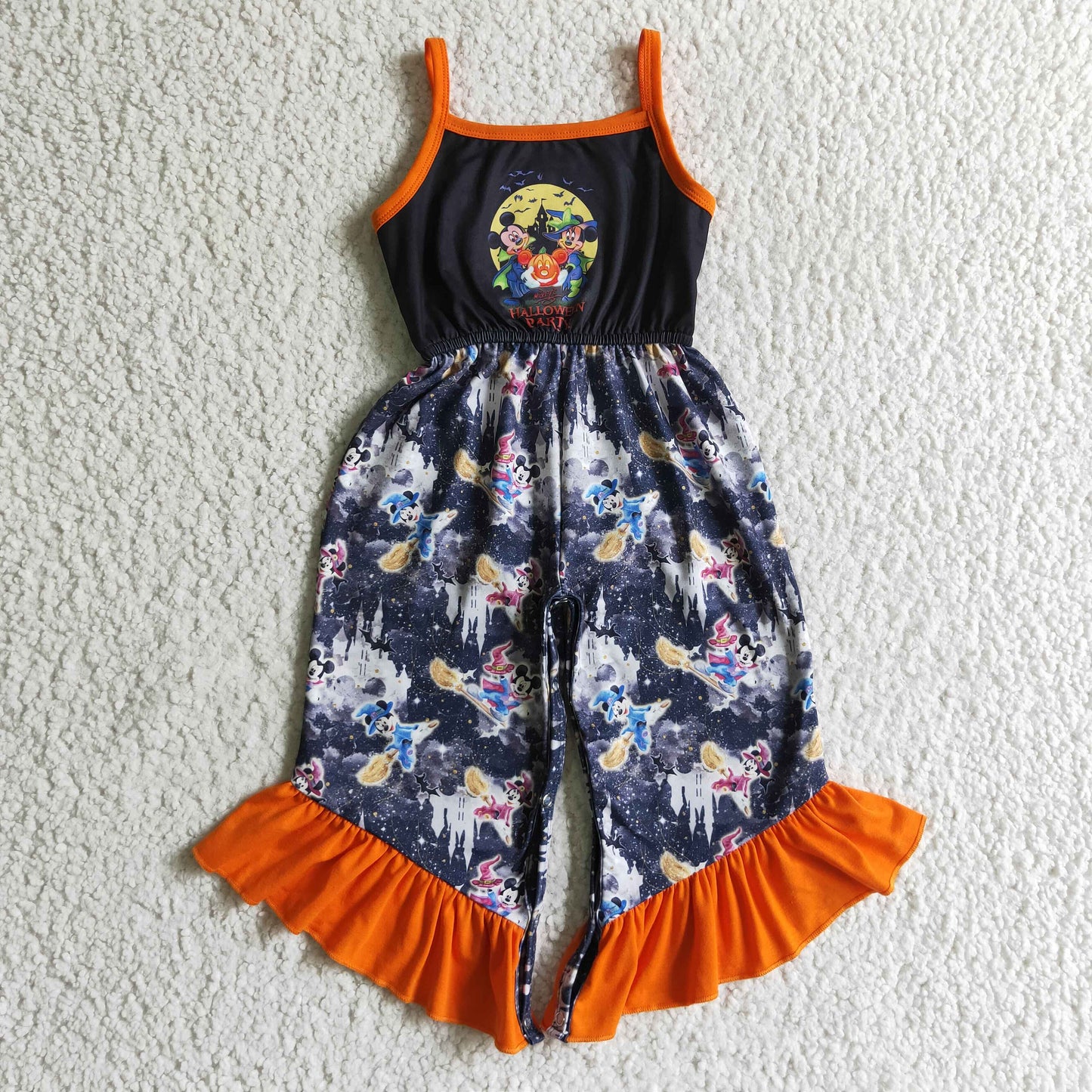 Halloween Pumpkin Girls Jumpsuit