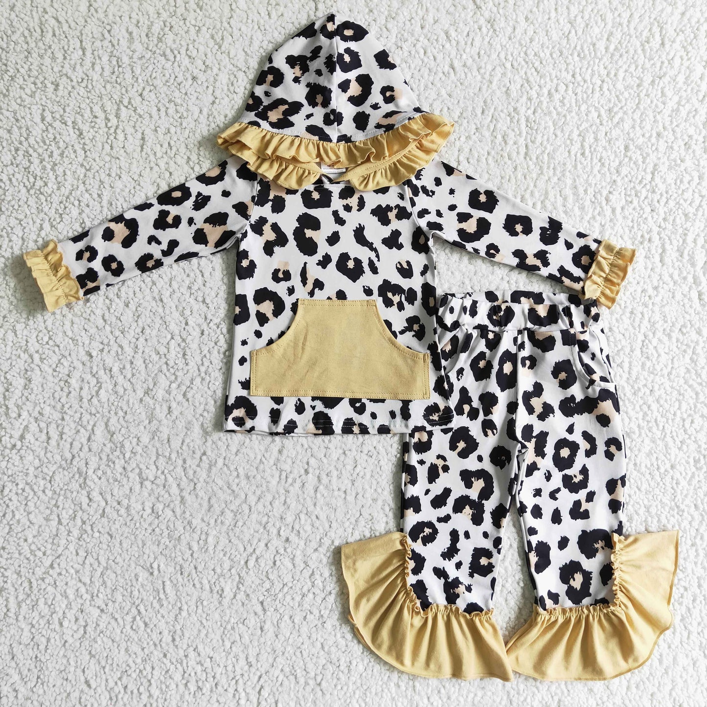 Gold Leopard Jogger Outfit
