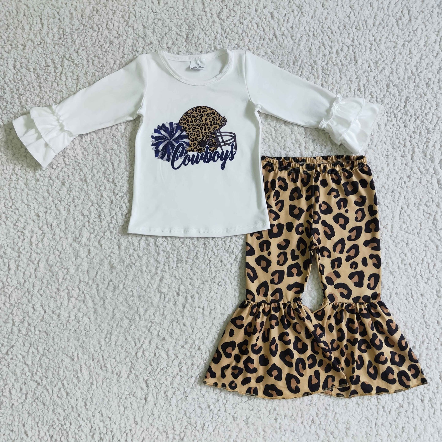 Leopard Cowboys Girls Set