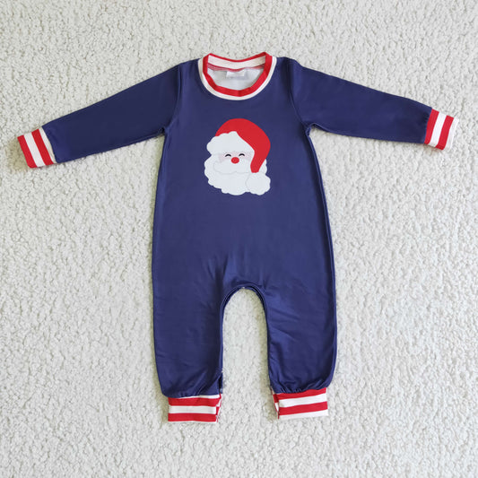 Christmas Blue Santa Romper