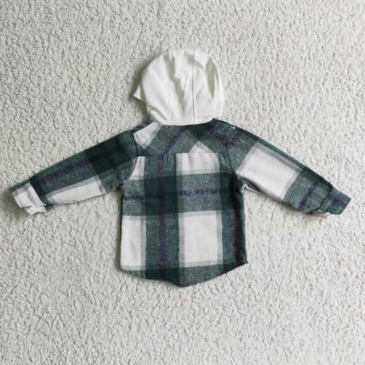 Fall Flannel Shacket With Hat