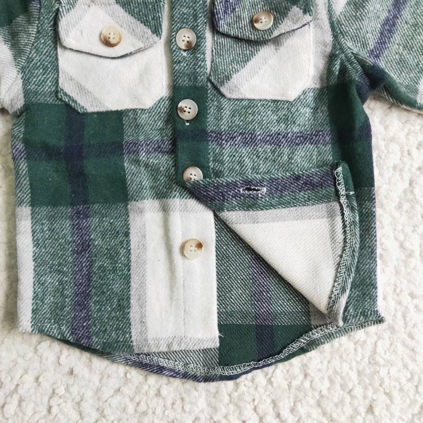 Fall Flannel Shacket With Hat