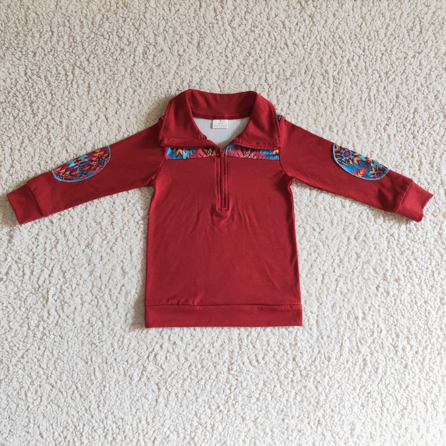 Red With Zipper Coat