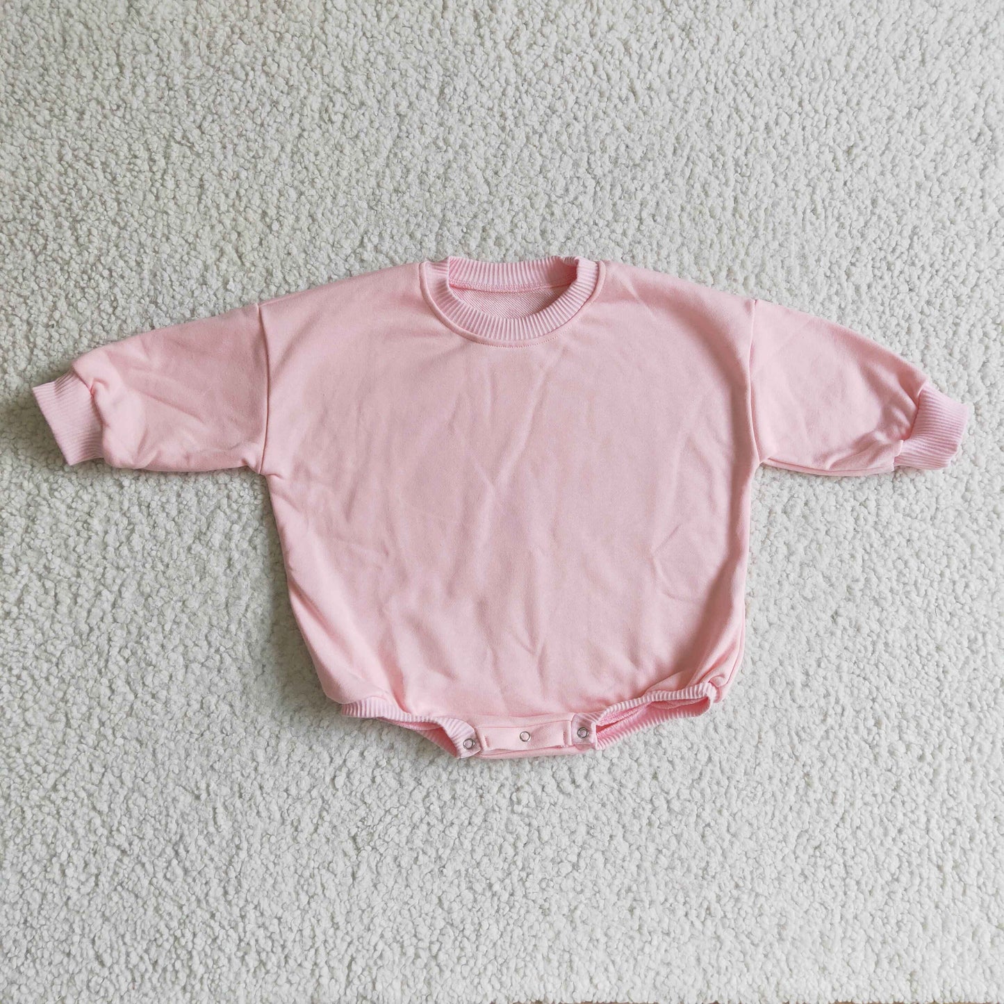 Pink Sweater Cotton long sleeves romper