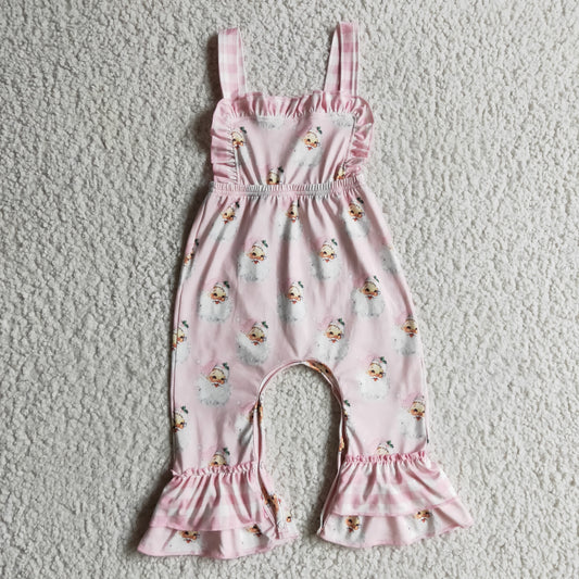Christmas Pink Santa Jumpsuit