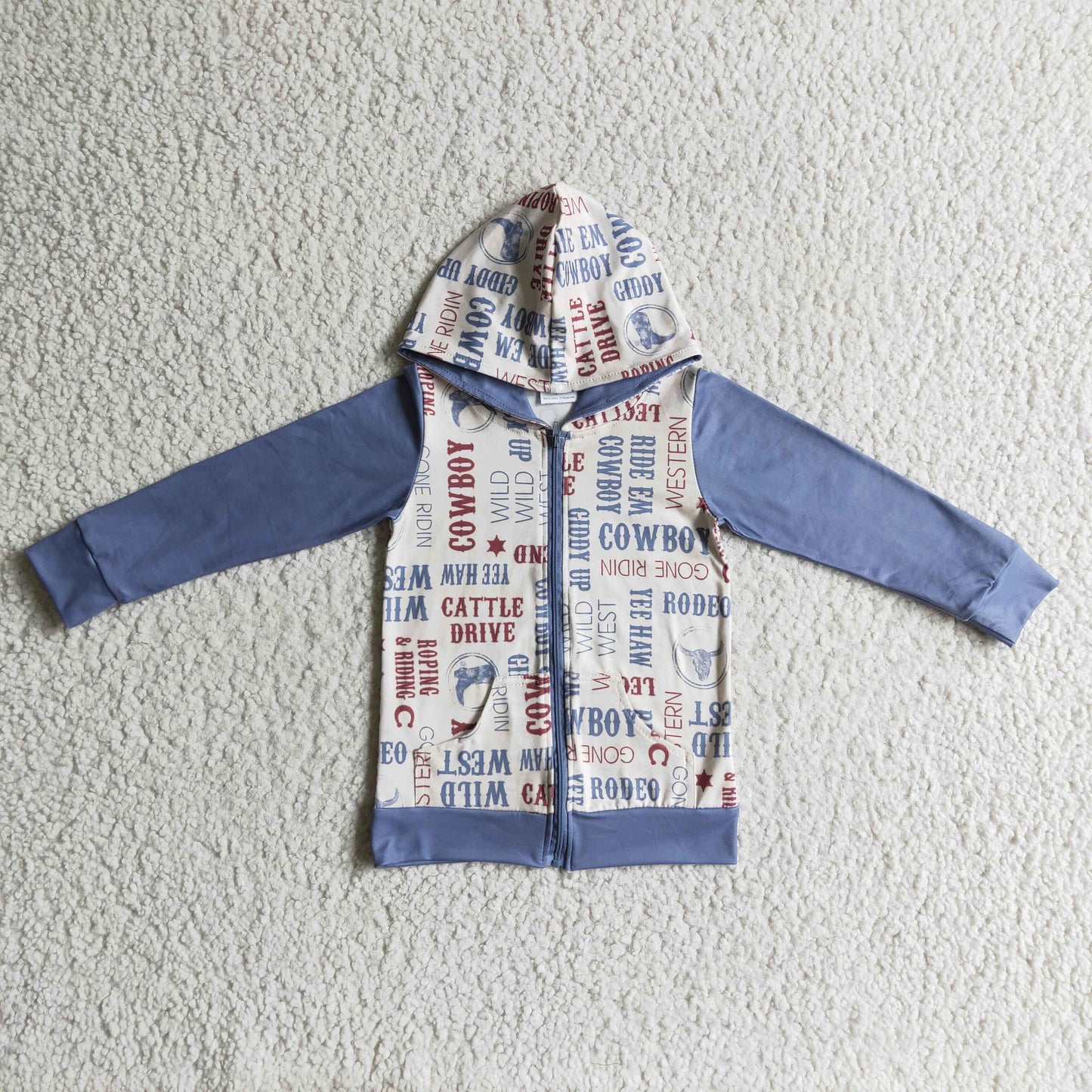 Cowboys Zipper With Hat hooded