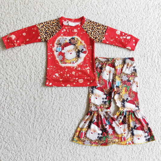 Christmas Santa Red Girls Set