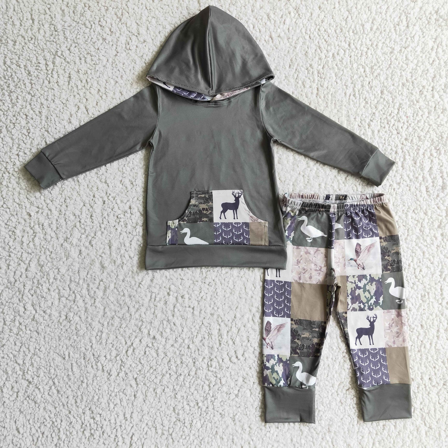 Green Deer Jogger Outfit