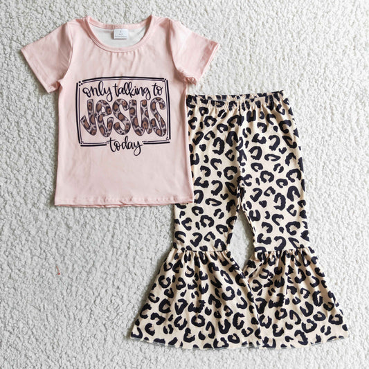 Pink Leopard Girls Set