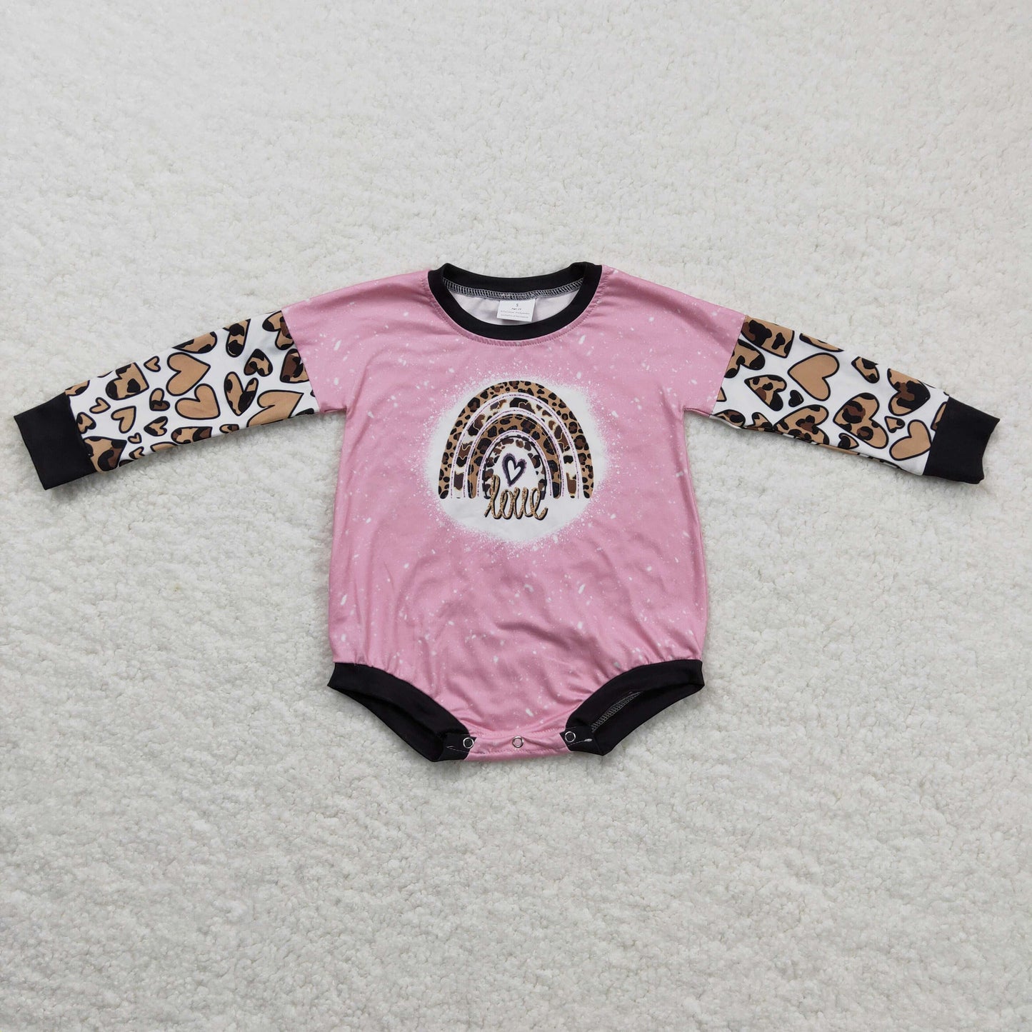 Rainbow Leopard Long sleeves romper