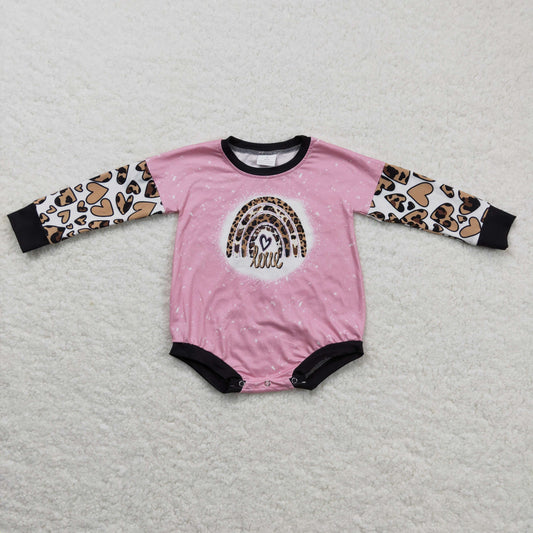 Rainbow Leopard Long sleeves romper