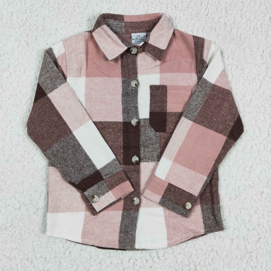 Fall Pink Flannel Shacket