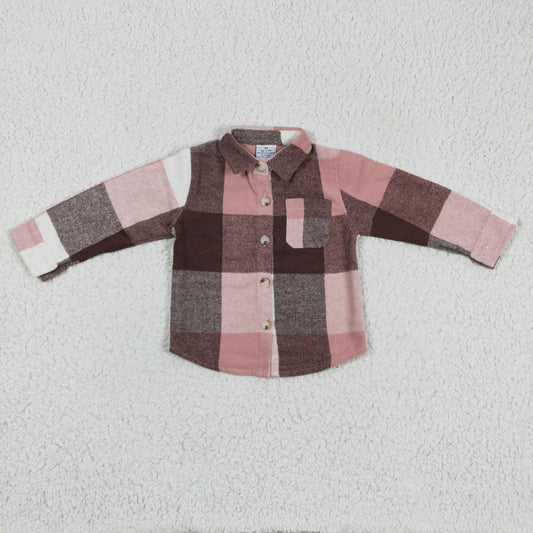 Fall Pink Flannel Shacket