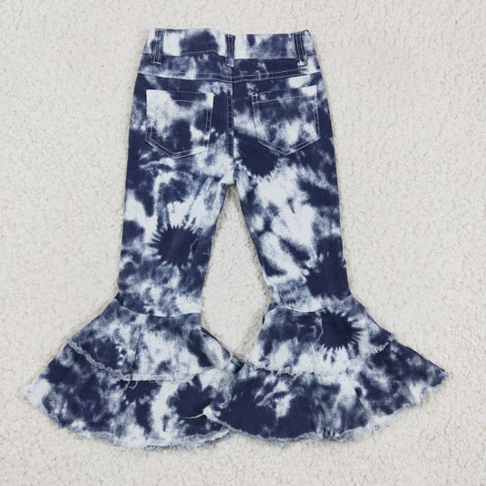 Navy Tye Dye Bell Jeans