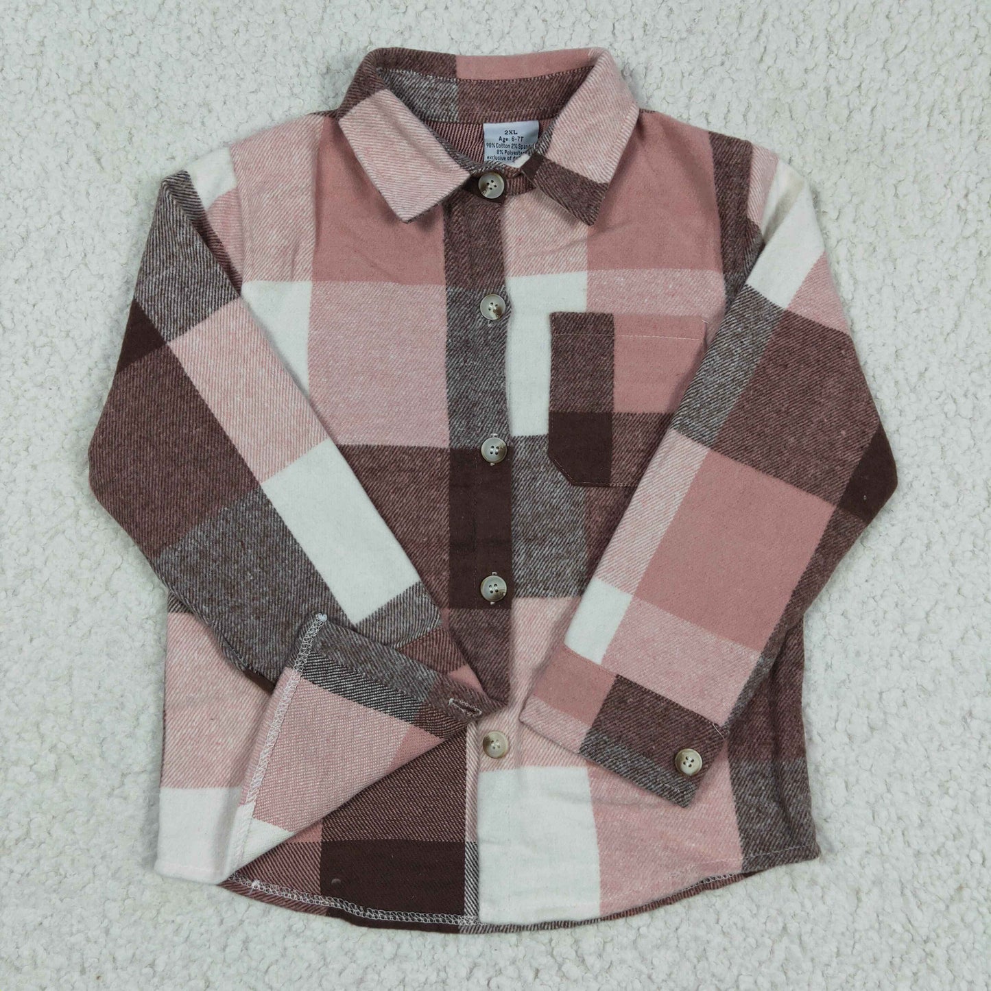 Fall Pink Flannel Shacket