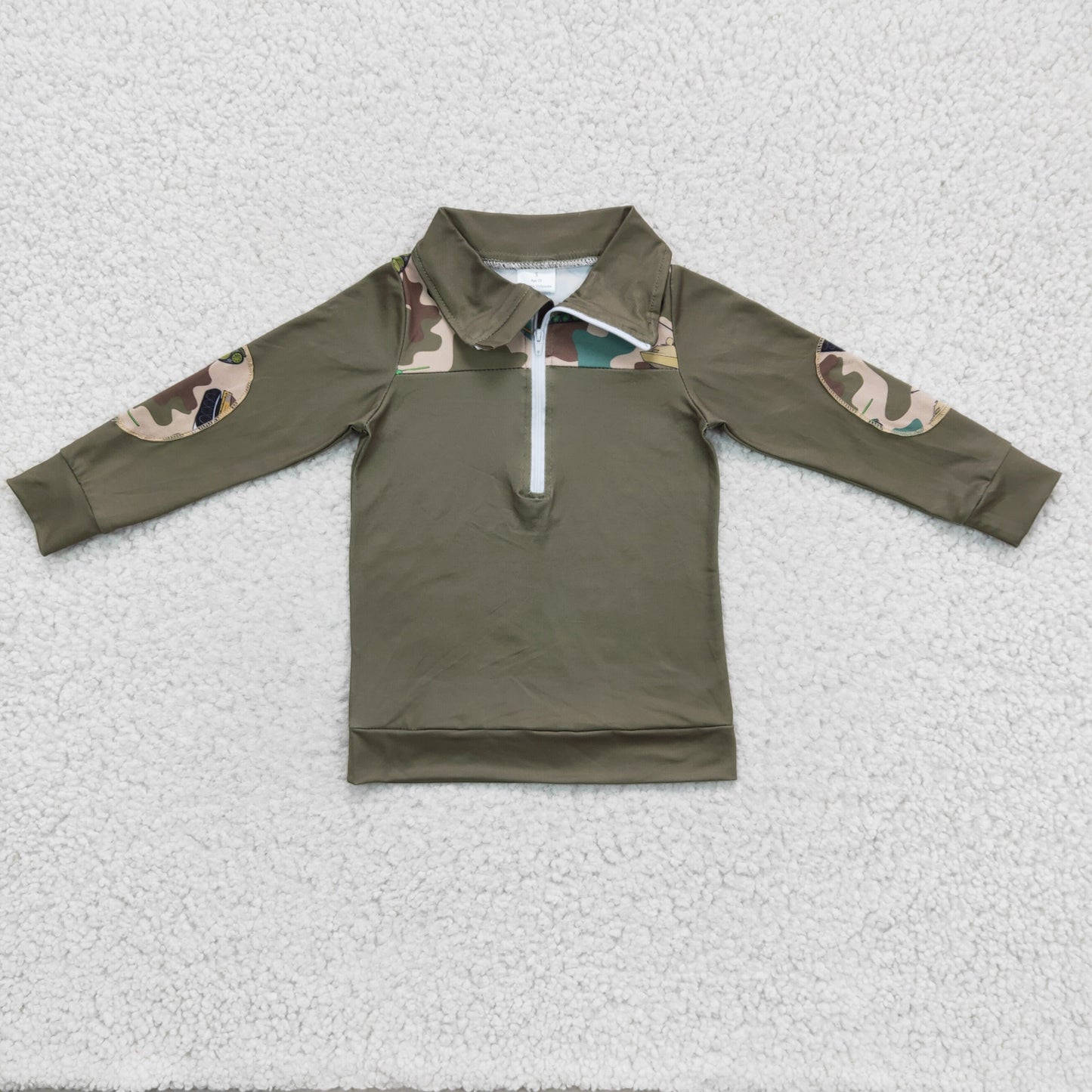 Dark Green Camo Coat