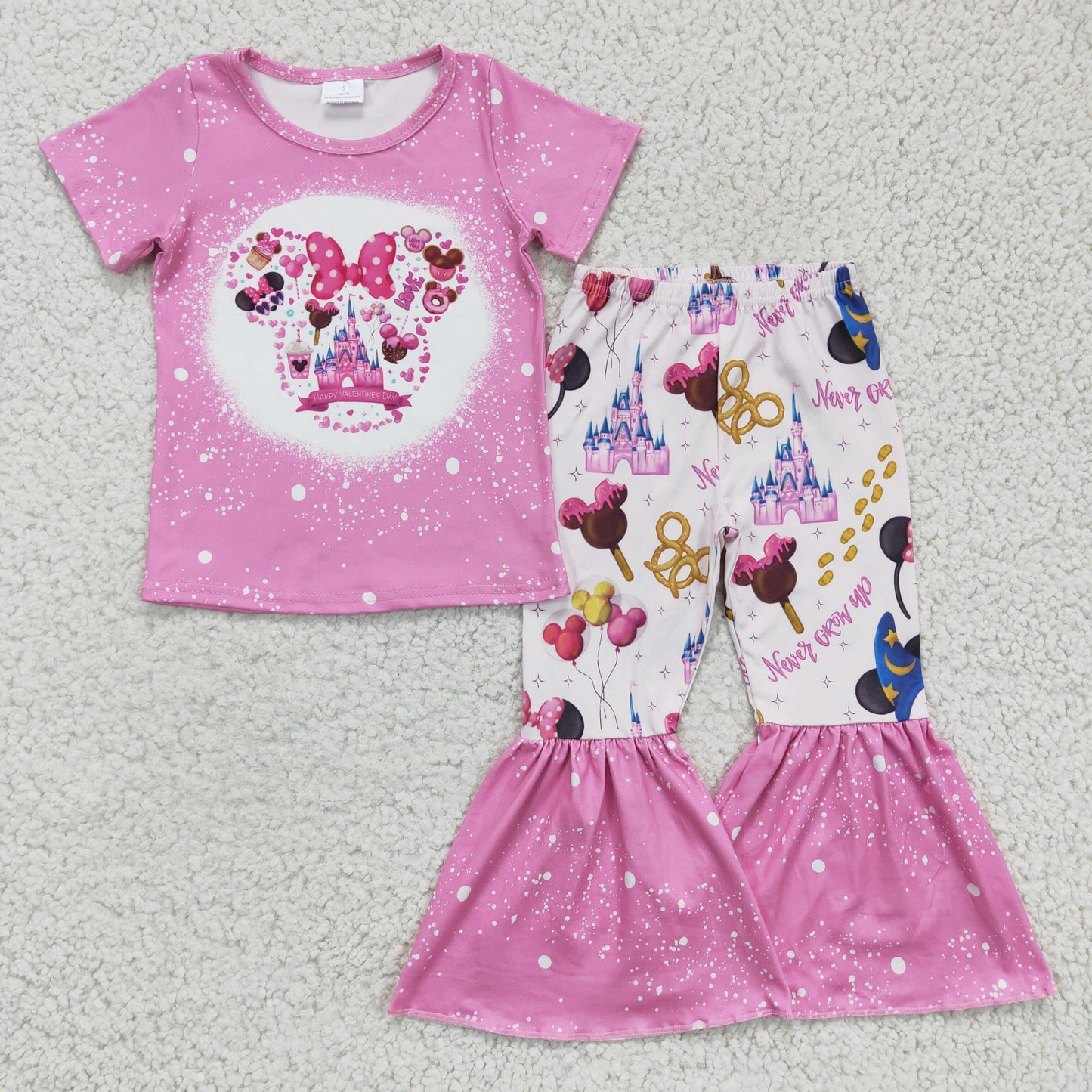 Pink Cartoon Girls Outfits