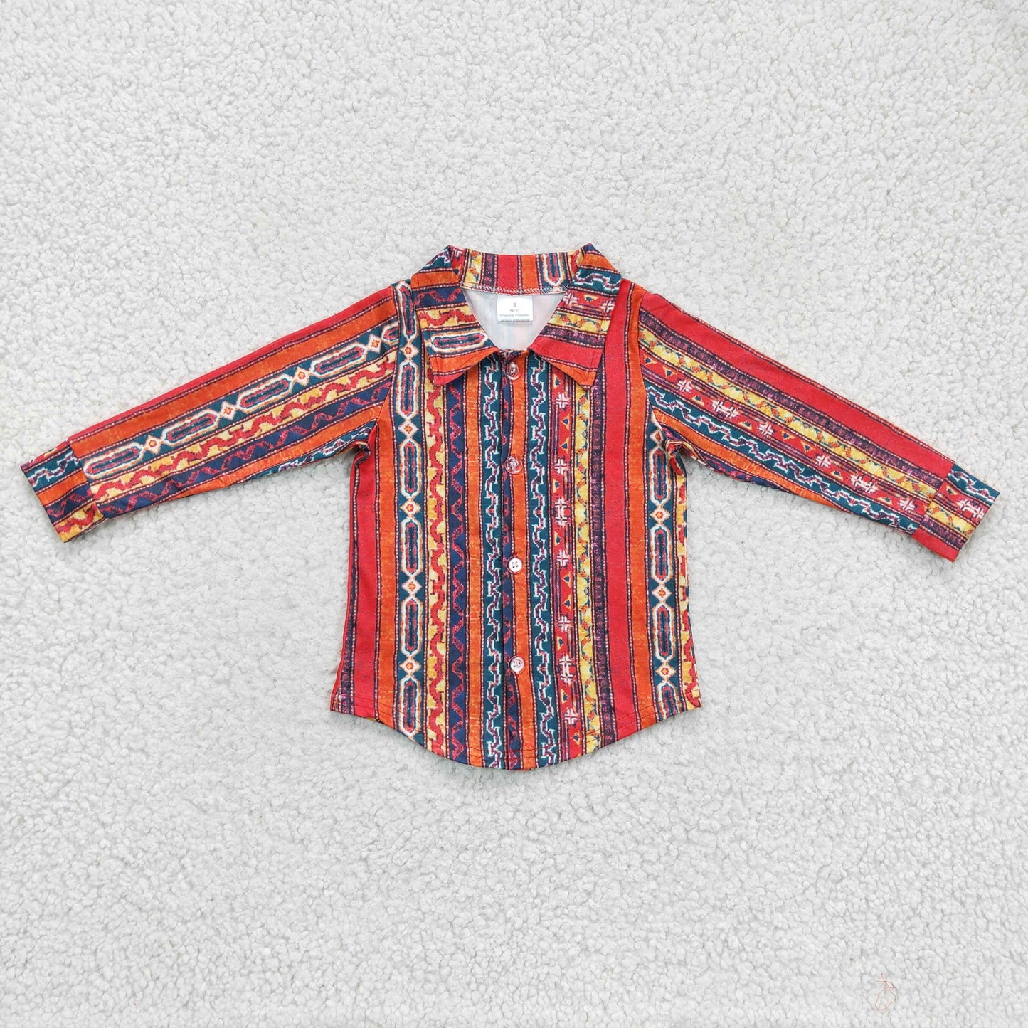 Western With Button Boy Shirt