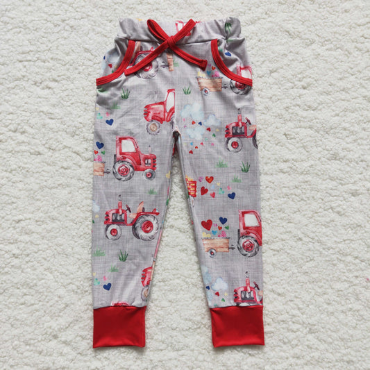 Valentine's Day Car Girls Pants