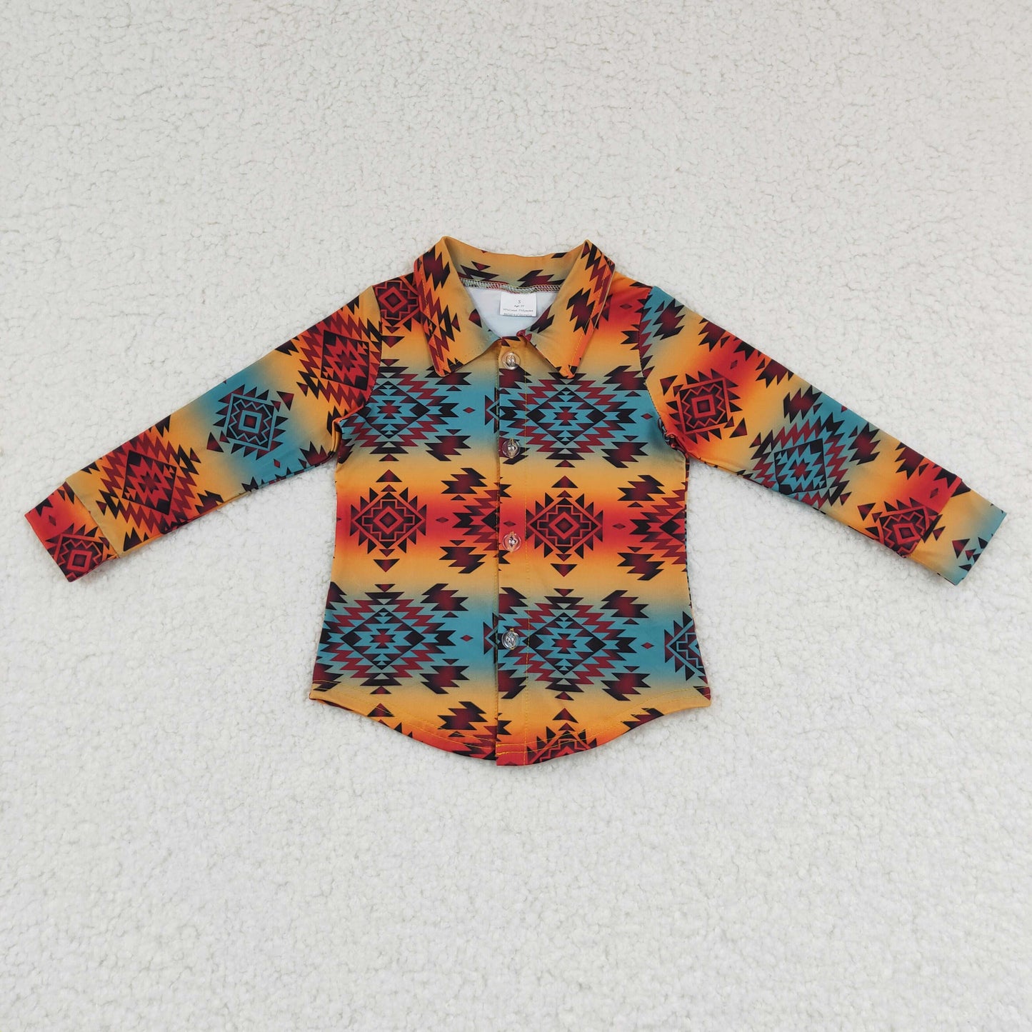 Western With Button Boy Shirt