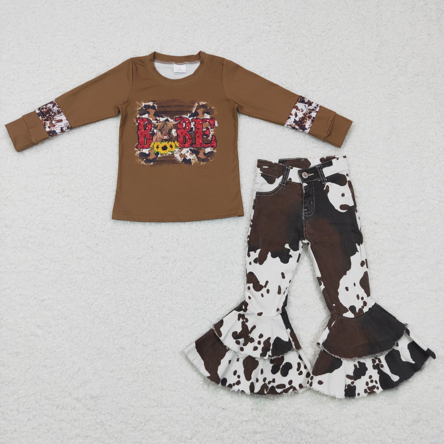 Brown Cow Shirt + Jeans