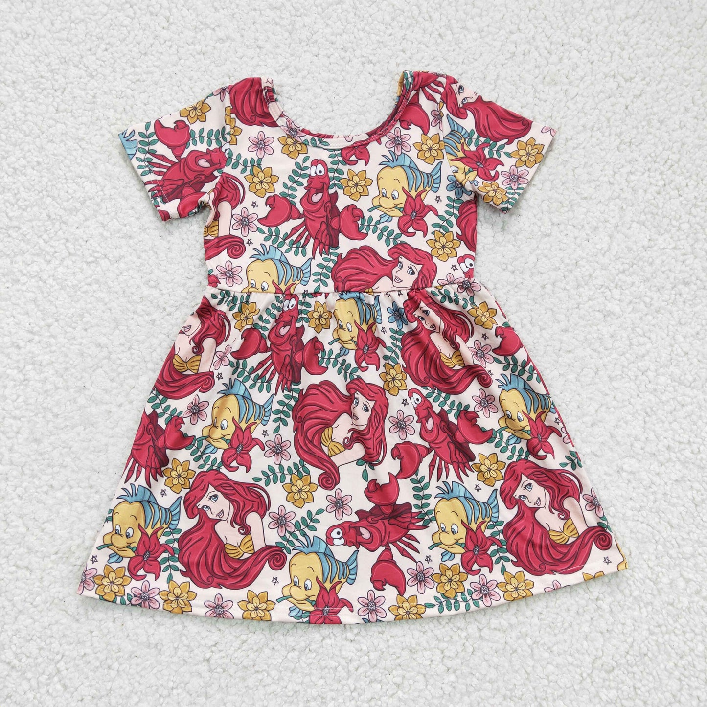 Mermaid Cartoon Girls Dress