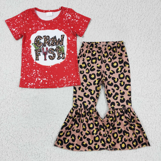 Red Leopard Fish Lobster Girls Set