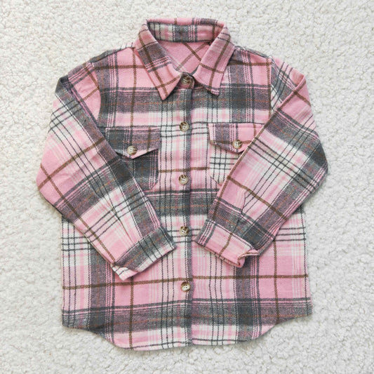Pink Plaid Shirt