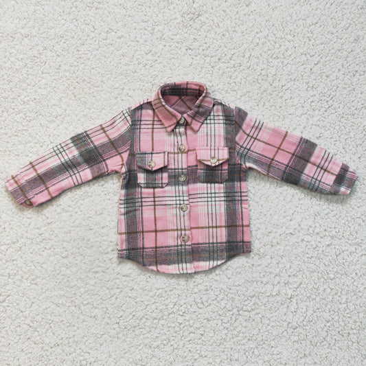 Pink Plaid Shirt