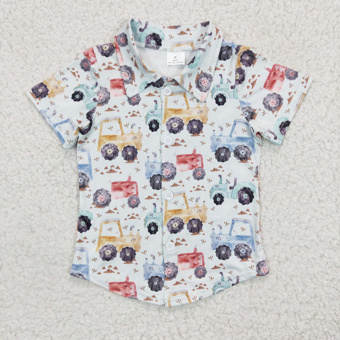 Car With Button Boy Shirt