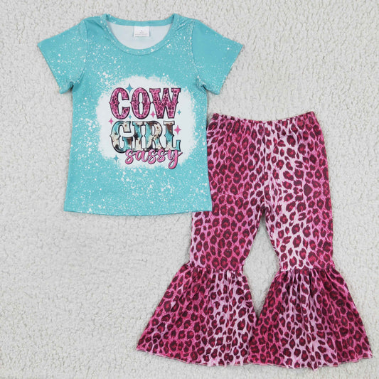 CowGirls Purple Leopard Girls Set