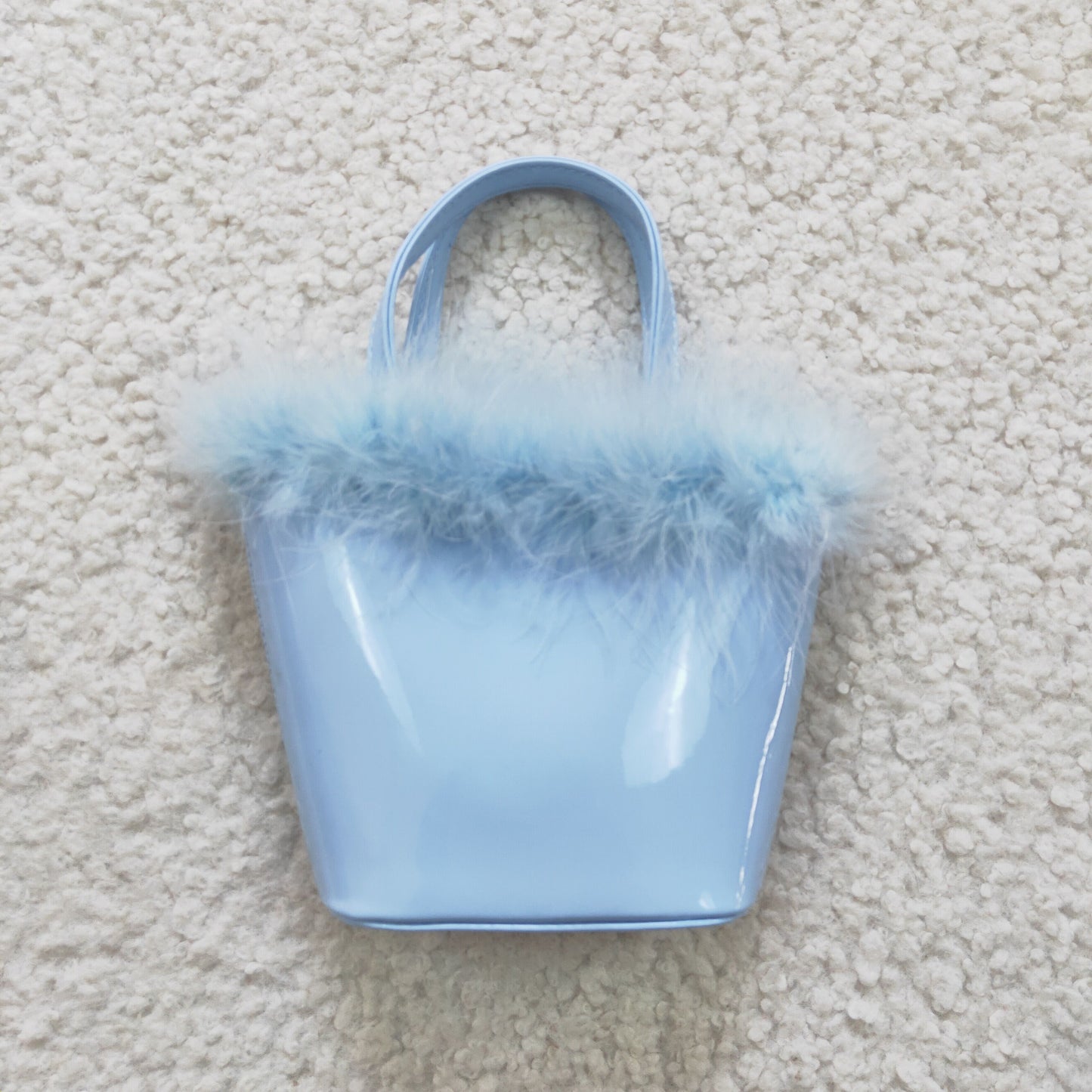 Blue fluffy satchel Kids's Bag