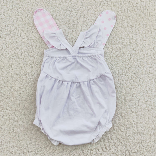 Easter Embroidery Bunny Baby Romper